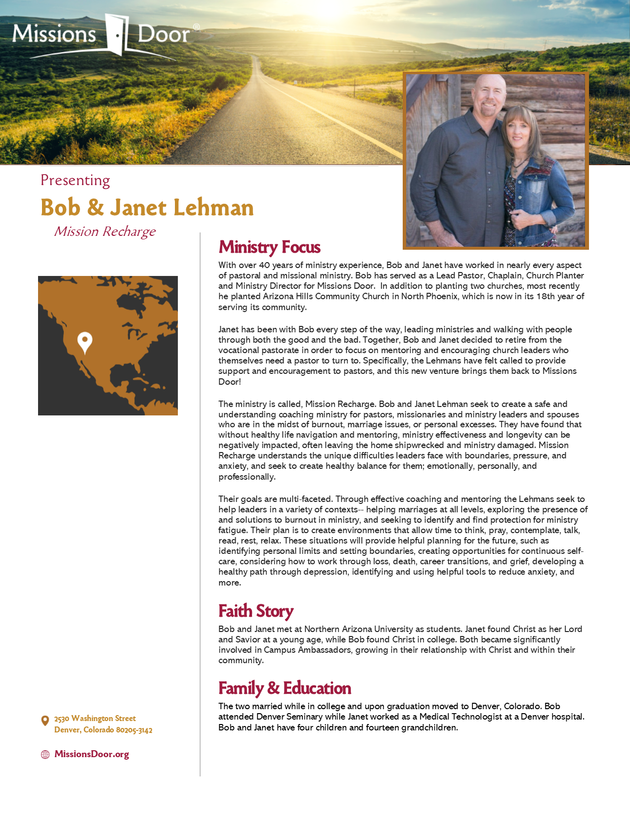 Lehman Bob And Janet Missions Door