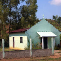 Esta pintoresca iglesia se encuentra en el país centroamericano de Honduras.